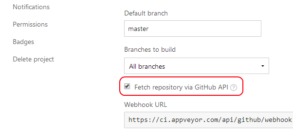 GitHub shallow clone